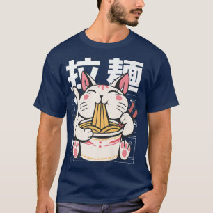 T-shirt Manga Neko Ramen Amoureux des chats873