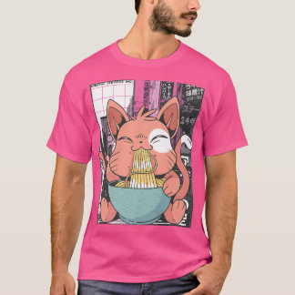 T-shirt Manga Neko Ramen Amoureux des chats 866