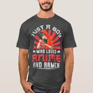 T-shirt Manga Otaku Juste Un Garçon Qui Aime Anime Et Rame