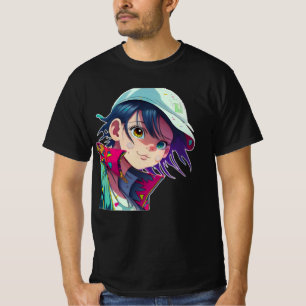 T-shirt manga pop art amants pop amants dessin animé