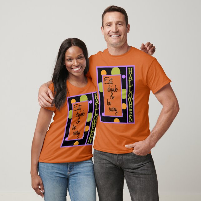 T-shirt Mange boire et faire peur (Unisexe)