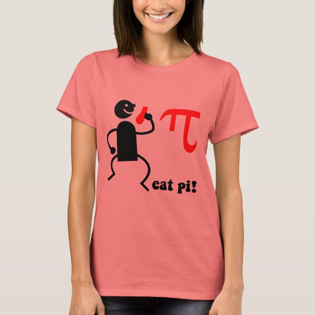 T-shirt Mange drôle pi (Devant)