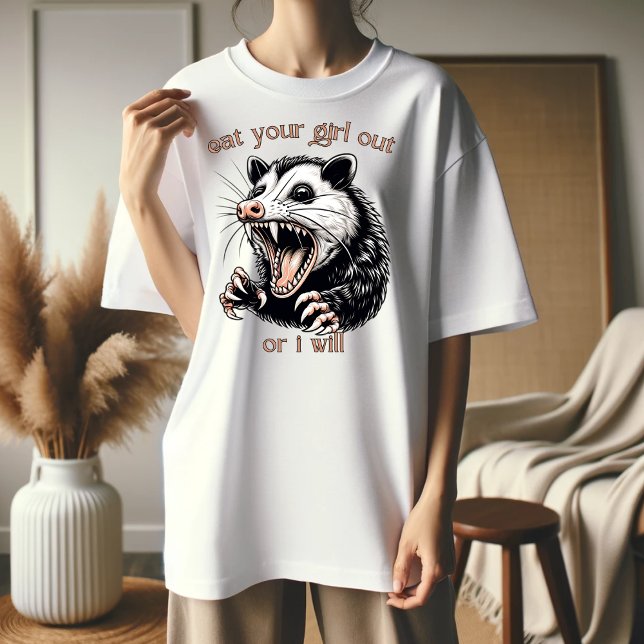 T-shirt Mange ta fille dehors ou je le ferai (Créateur téléchargé)