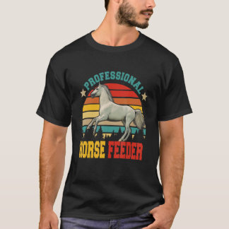 T-shirt Mangeoire pour chevaux professionnelle rétro vinta