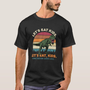T-shirt Mangeons des enfants Enseignant anglais Dino Gramm
