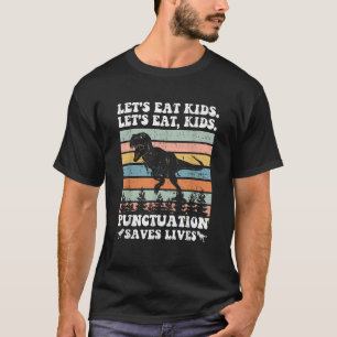 T-shirt Mangeons Ponctuation Enfants Sauve des vies Gramme