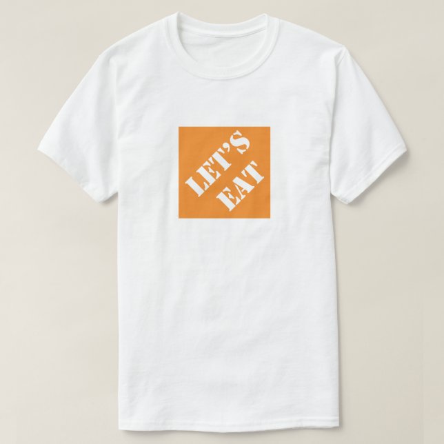 T-shirt Mangeons un papa amusant Cadeau de Fête des pères  (Design devant)