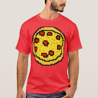 T-shirt Manger 8 bits Pixelart Pizza Food