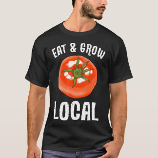 T-shirt Manger Amp Cultiver Local Jardinier Jardin Légume