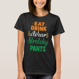 T-shirt Manger Boire Porter Pantalon Élastique Automne Act
