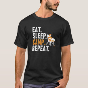 T-shirt Manger Camp de sommeil Répéter les tentes Glamping