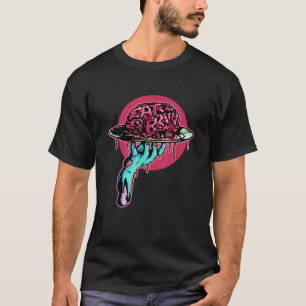 T-shirt Manger Cerveau Zombie Monstre Déplaisant Halloween
