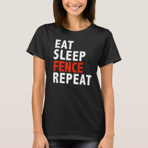 T-shirt Manger clôture de sommeil Répéter le dispositif de