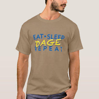 T-shirt Manger Dage de sommeil et répéter surdimensionné