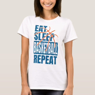 T-SHIRT MANGER DORMIR BASKETBALL RÉPÉTER
