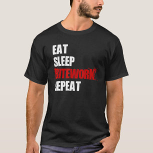 T-shirt Manger Dormir Bitework Répéter Malinois Belge Alle