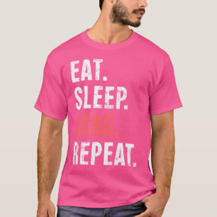 T-shirt Manger. Dormir. Chantez. Recommencer. Théâtre musi
