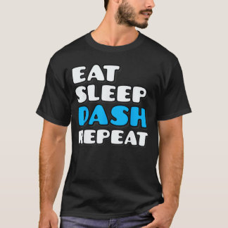 T-shirt Manger Dormir Dash Répéter Jeu Vidéo Géométrie Vid
