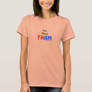 T-shirt Manger, Dormir, FERME