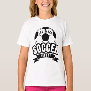 T-shirt manger dormir football répéter