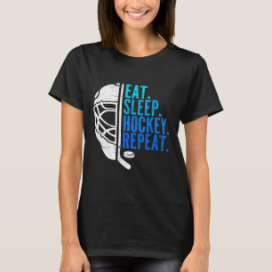 T-shirt Manger Dormir Hockey Répéter Drôles de garçons Jou