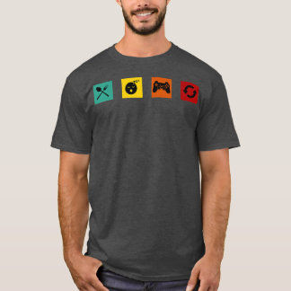 T-shirt Manger Dormir Jouer Répéter Jeu Vidéo 