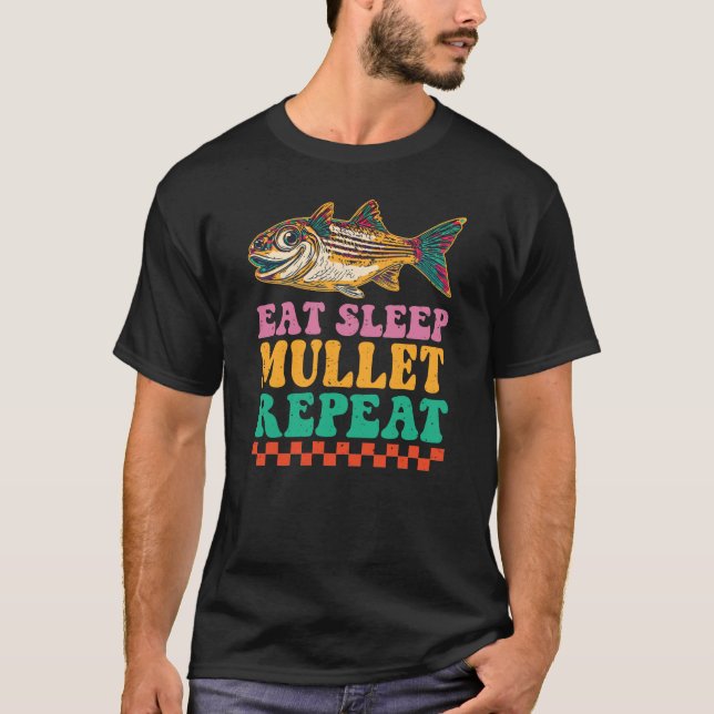 T-shirt Manger dormir Mulet répéter (Devant)