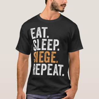 T-shirt Manger Dormir Siège Répéter Drôle