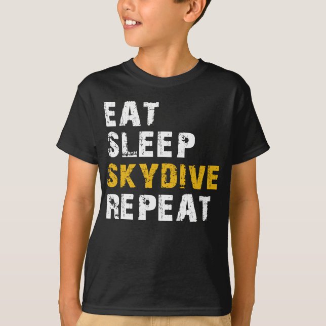 T-shirt manger dormir skydive (Devant)