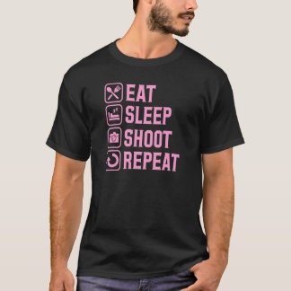 T-shirt Manger Dormir Tirer Répéter Vie de photographe 1