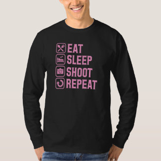 T-shirt Manger Dormir Tirer Répéter Vie de photographe 1