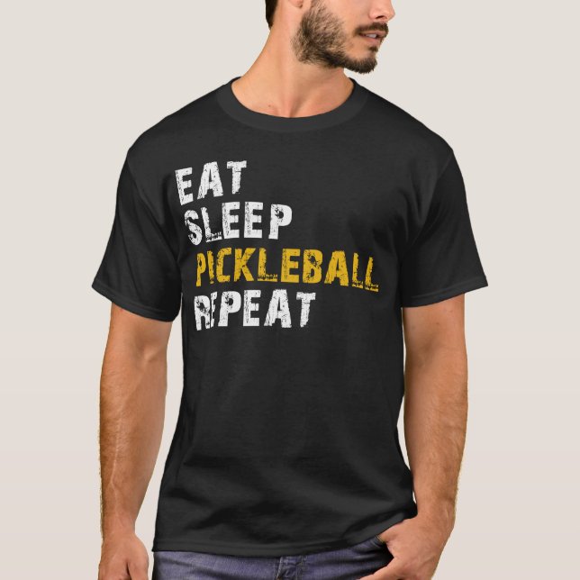 T-shirt manger du pickball (Devant)