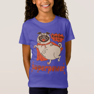 T-Shirt Manger est mon super-puissance rouge carlin style 