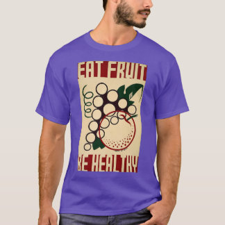T-shirt Manger Fruit Être en santé Projet d'art fédéral Ré