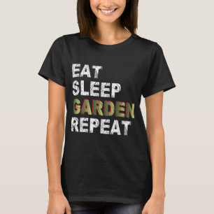 T-shirt Manger Jardin de sommeil Répéter