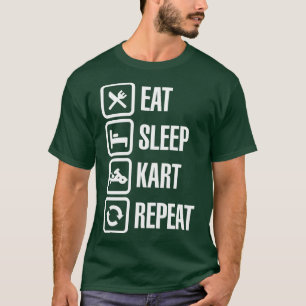 T-shirt Manger kart karting kart gokarts répétition 1
