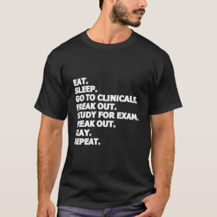 T-shirt Manger Le Sommeil Aller Aux Cliniques Freak Out Sl