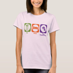 T-shirt Manger le sommeil Jouer la corne française