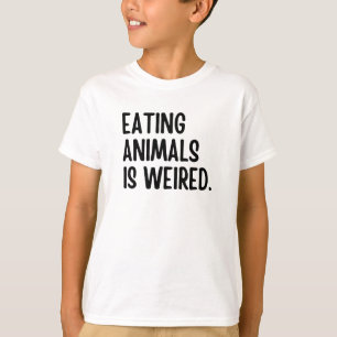 T-shirt Manger Les Animaux Est Végétal Poivré