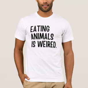 T-shirt Manger Les Animaux Est Végétal Poivré