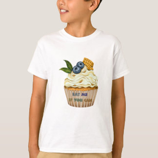 T-shirt MANGER MOI SI VOUS POUVEZ humour régime de gâteau