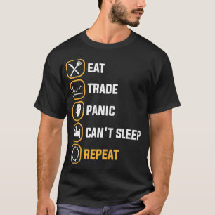 T-shirt MANGER PANIQUE COMMERCIALE CANTx27T DORMIR RÉPÉTER