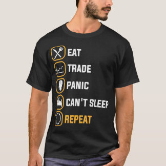 T-shirt MANGER PANIQUE COMMERCIALE CANTx27T DORMIR RÉPÉTER