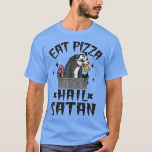 T-shirt Manger Pizza Hail Satan Opossum Death Metal Rock G