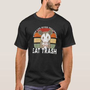 T-shirt Manger poubelle Rat Possum Mème plaisanter