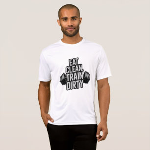 T-shirt Manger propre train sec entraînement Motivation De