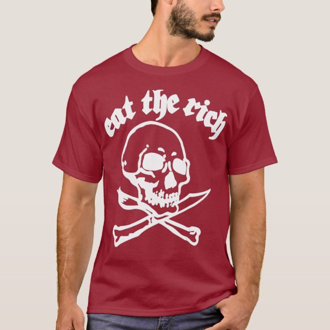 T-shirt Manger Rich Food Classic Rock (Devant)
