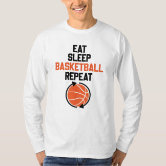 T-shirt Manger Sleep Basketball Répéter l'idée cadeau Drôl