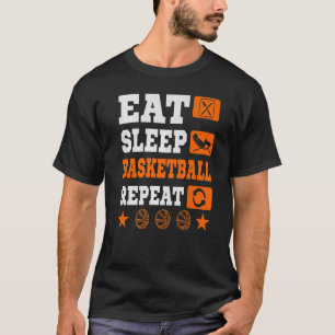 T-shirt Manger Sleep basketball Répéter Premium