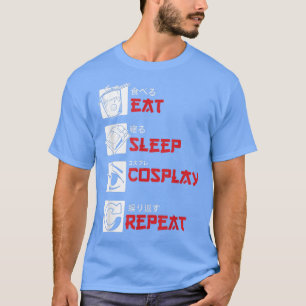 T-shirt Manger Sleep Cosplay Anime Lover Manga Otaku Japon